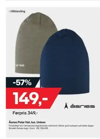 XXL Sport Åsnes Polar Hat,lue, Unisex tilbud