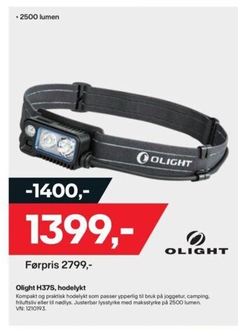 XXL Sport Olight H37S, hodelykt tilbud