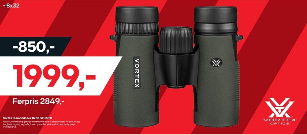 XXL Sport Vortex Diamond 8x32 STD STD tilbud