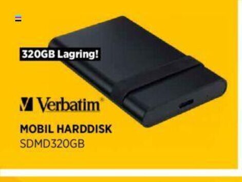 POWER Verbatim Mobil Hardisk SDMD320GB tilbud