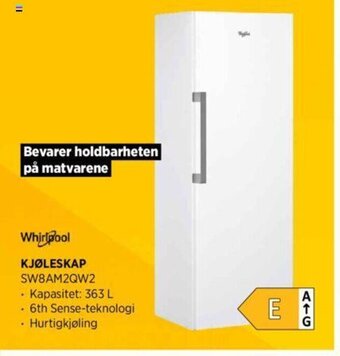 POWER Whirlpool Kjøleskap SW8AM2QW2 tilbud