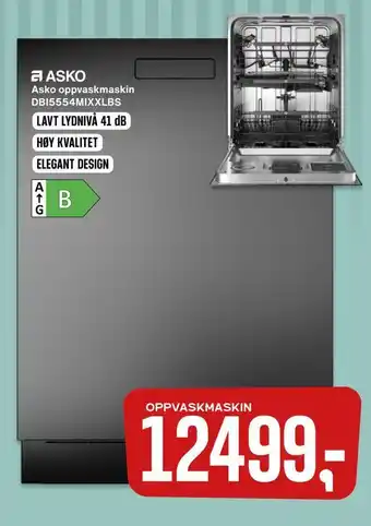 Skousen Asko oppvaskmaskin dbi5554mixxlbs tilbud