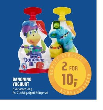 Coop Obs Danonino yoghurt tilbud
