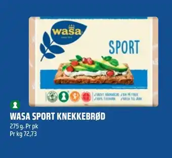 Coop Obs Wasa sport knekkebrød tilbud