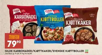 Coop Mega Gilde karbonader/kjøttkaker/svenske kjøttboller tilbud