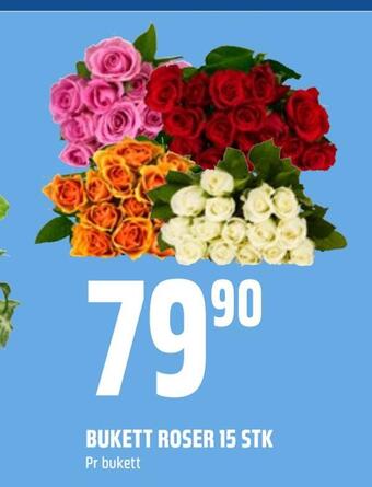 Coop Obs Bukett roser 15 stk tilbud