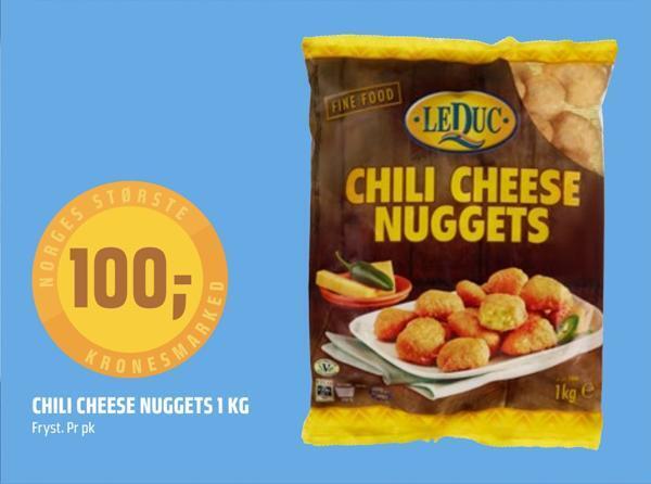 Coop Obs Chili cheese nuggets 1 kg tilbud