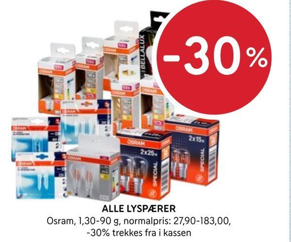 Rema 1000 Alle lyspærer tilbud