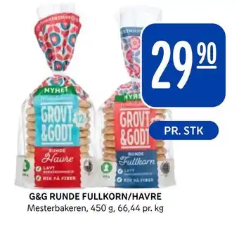 Rema 1000 G&g runde fullkorn/havre tilbud