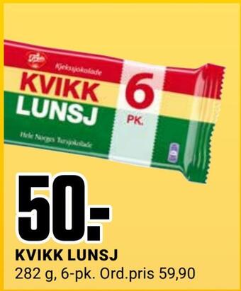Europris Kvikk lunsj tilbud