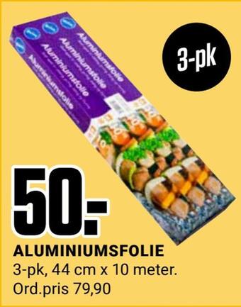 Europris Aluminiumsfolie tilbud