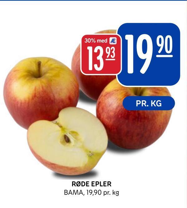 Rema 1000 Røde epler tilbud