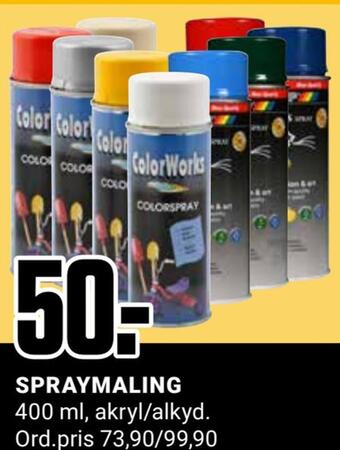 Europris Spraymaling tilbud