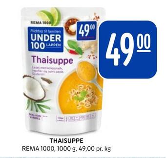 Rema 1000 Thaisuppe tilbud