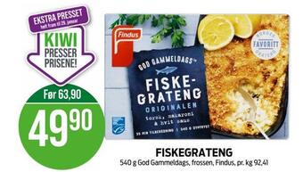 Kiwi Fiskegrateng tilbud