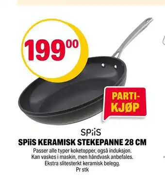 Spiis keramisk stekepanne 28 cm
