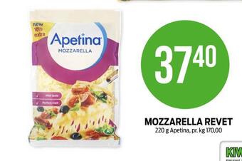 Kiwi Mozzarella revet tilbud