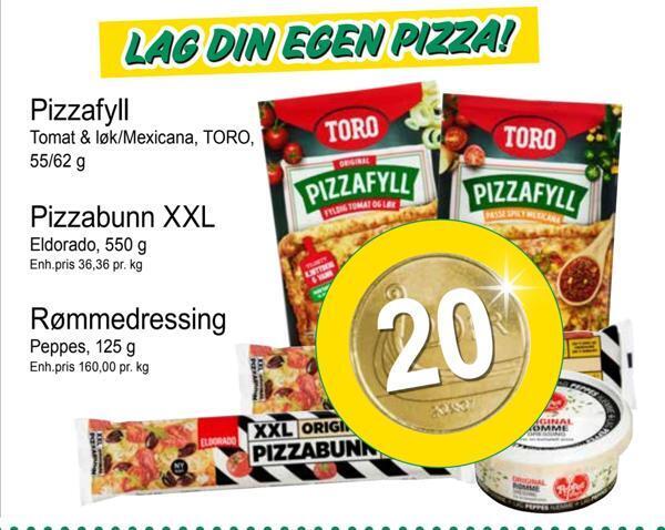 Joker Pizzafyll tilbud