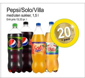 Joker Pepsi/solo/villa tilbud
