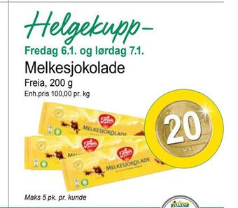 Joker Melkesjokolade tilbud