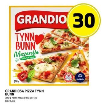 Bunnpris Grandiosa pizza tilbud