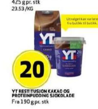Bunnpris Yt proteinpudding tilbud