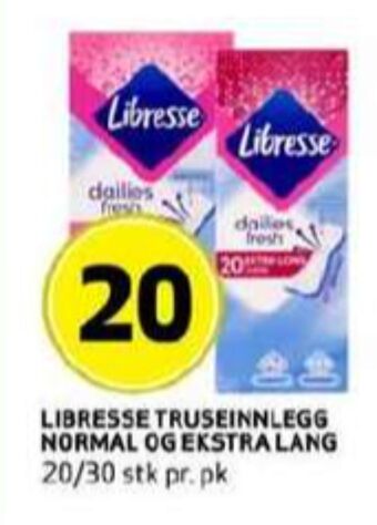 Bunnpris Libresse truseinnlegg tilbud