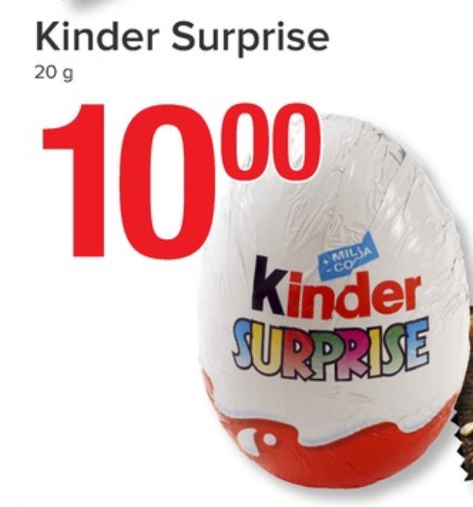 Eurospar Surprise sjokoladeegg tilbud