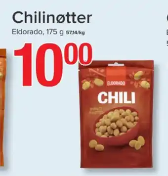 Eurospar Eldorado chilinøtter tilbud