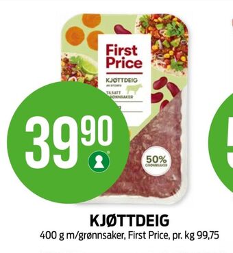 Kiwi First price kjøttdeig tilbud