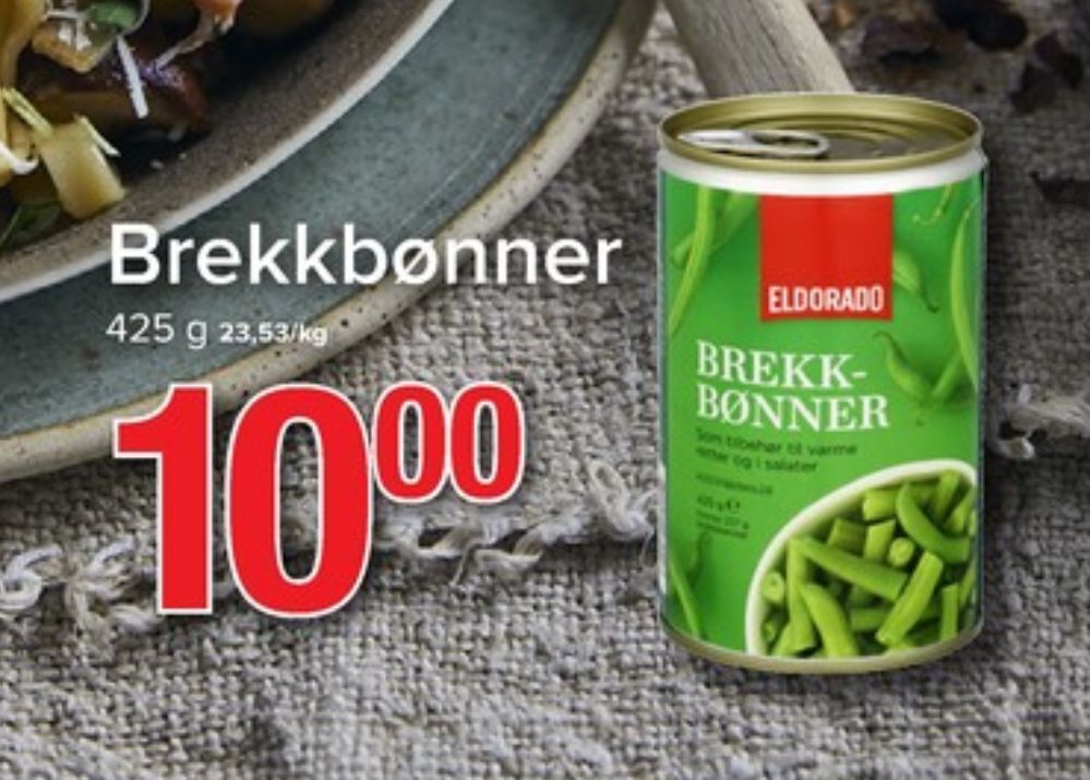 Eurospar Eldorado bønner tilbud