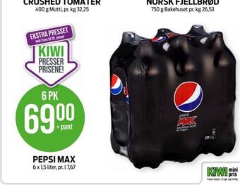 Kiwi Pepsi max tilbud