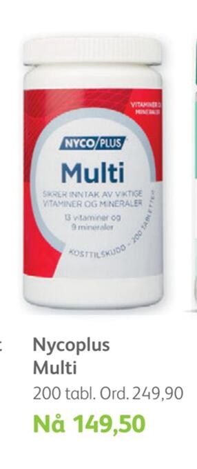 Vitusapotek Nycoplus multi tilbud
