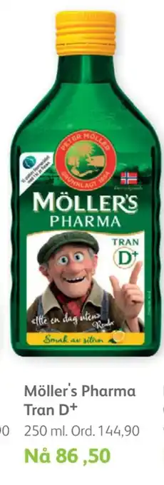 Vitusapotek Möller's pharma tran d + tilbud