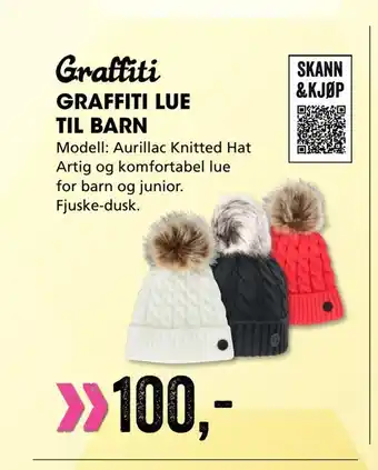 Sport Outlet Graffiti lue til barn tilbud
