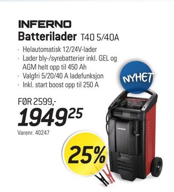 Thansen Batterilader tilbud