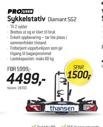 Thansen Sykkelstativ tilbud