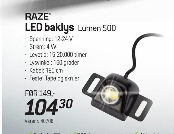 Thansen Led baklys tilbud