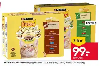 Rusta Friskies våtfôr, katt tilbud