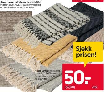 Rusta Pledd sima tilbud