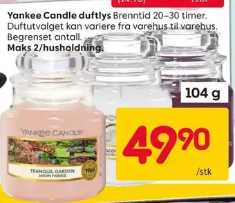 Rusta Yankee candle duftlys tilbud