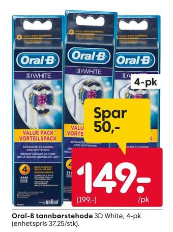 Rusta Oral-b tannbørstehode tilbud