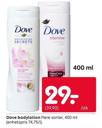 Rusta Dove bodylotion tilbud