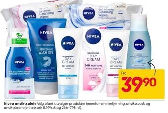 Rusta Nivea ansiktspleie tilbud