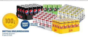 Coop Obs Brettsalg brus/mineralvann tilbud