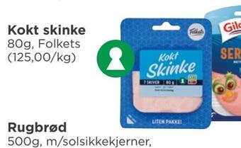Meny Kokt skinke tilbud