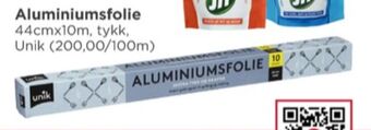 Meny Unik aluminiumsfolie tilbud