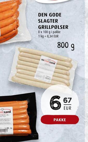 Scandinavian Park Den gode slagter grillpølser tilbud