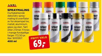 jem & fix Spraymaling tilbud