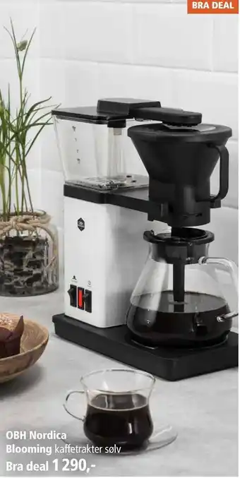Kitch'n Obh nordica blooming kaffetrakter sølv tilbud